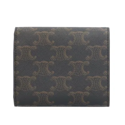 Pre-owned Celine Brown Leather Wallet (tri-fold) ()