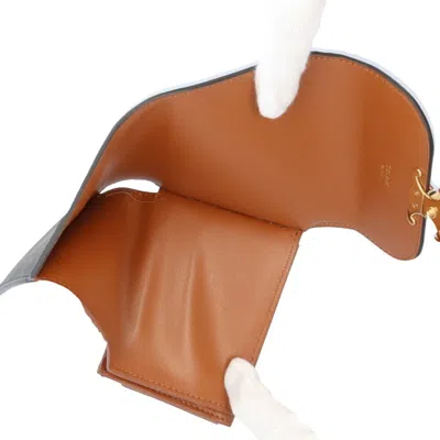 Pre-owned Celine Brown Leather Wallet (tri-fold) ()