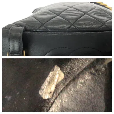 Pre-owned Chanel Black Leather Backpack ()