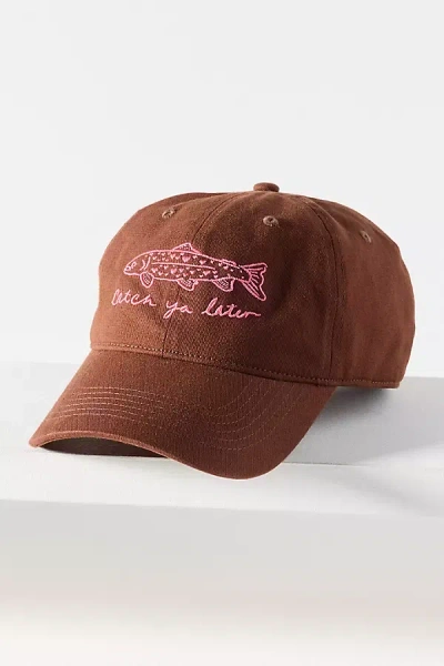 By Anthropologie Icons Baseball Cap In Brown
