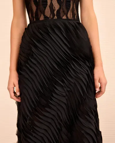 Ulla Johnson Valleta Patterned Skirt In Black