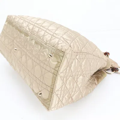 Pre-owned Dior Christian  Beige Leather Nylon Shoulder Bag () In Sand