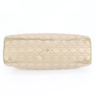 Pre-owned Dior Christian  Beige Leather Nylon Shoulder Bag () In Sand