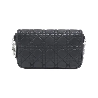 Pre-owned Dior Christian  Black Leather Shoulder Bag ()