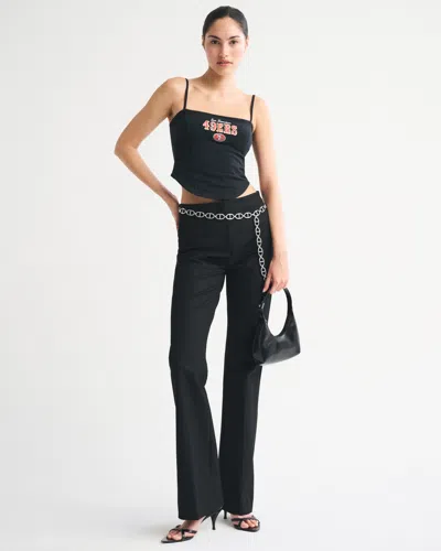 Abercrombie & Fitch San Francisco 49ers Bra-free Corset Top In Black
