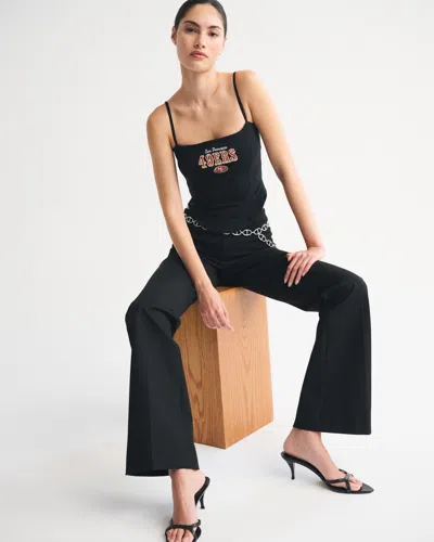 Abercrombie & Fitch San Francisco 49ers Bra-free Corset Top In Black