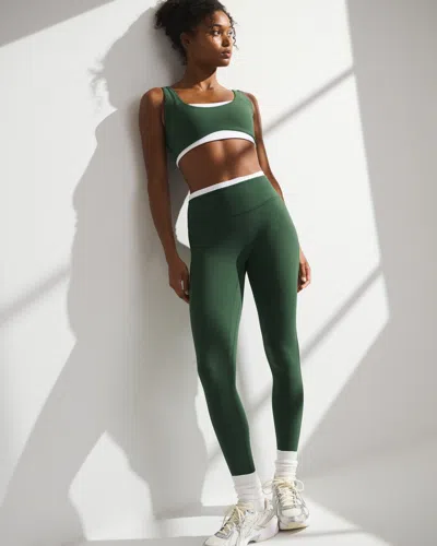 Abercrombie & Fitch Ypb Studioflex Curve Love 7/8-length Legging In Green