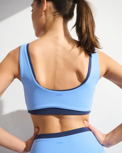 Abercrombie & Fitch Ypb Studioflex Curve Love Double-layered Sports Bra In Blue
