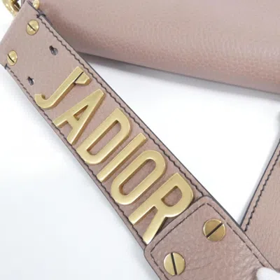 Pre-owned Dior Christian  Pink Leather Shoulder Bag ()