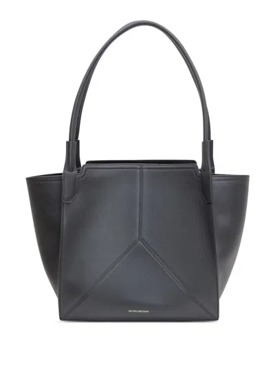 Victoria Beckham Victoria Tote Bag With Leather Inserts In Black