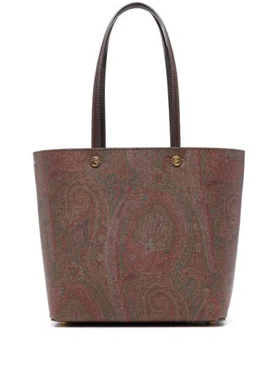 Etro Borsa Tote Essential Media In Brown