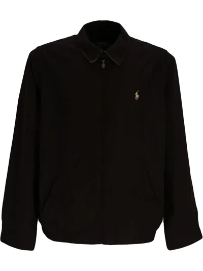 Polo Ralph Lauren Bi-swing Lightweight Zipped Jacket Clothing In Black