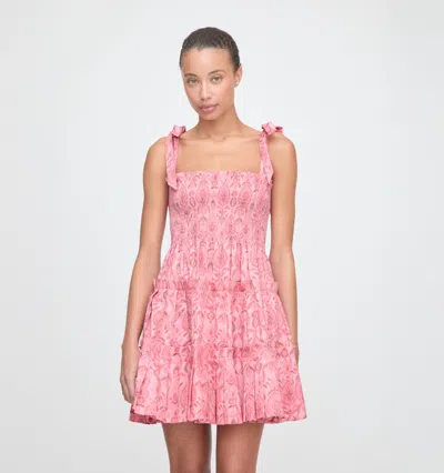 Hill House Home The Ribbon Charlotte Nap Dress In Pink