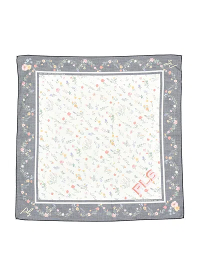 Monnalisa Botanical Muslin Scarf In Multi