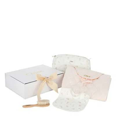 Chloé Chloe Baby Girls Set Of Four Gift Set In Gold