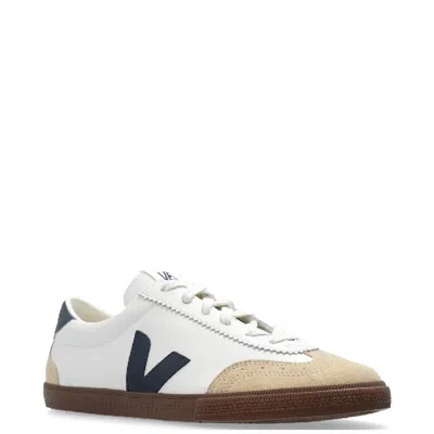 Veja Volley Sneakers With Contrasting Inserts In White