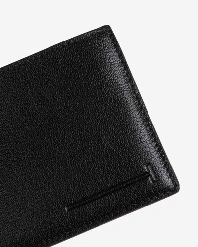 Tom Ford Foldable Leather Cardholder In Black