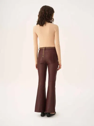 Chloé Henley Knit T-shirt In Pink