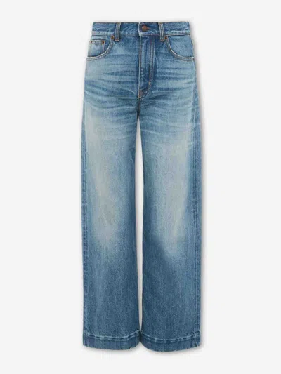Chloé High-waisted Cropped Jeans In Multi