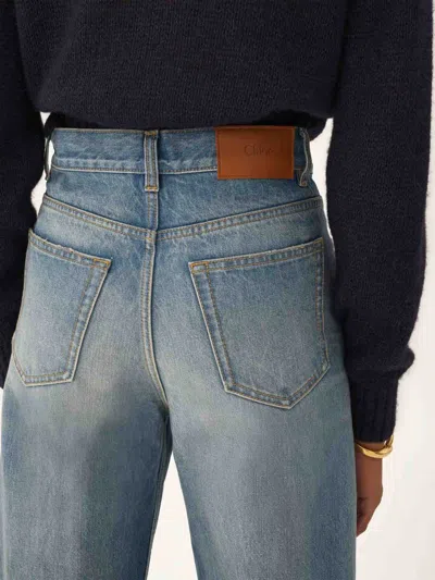 Chloé High-waisted Cropped Jeans In Multi