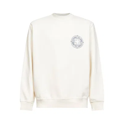 Stone Island Round Neck Sweatshirt In Neutral