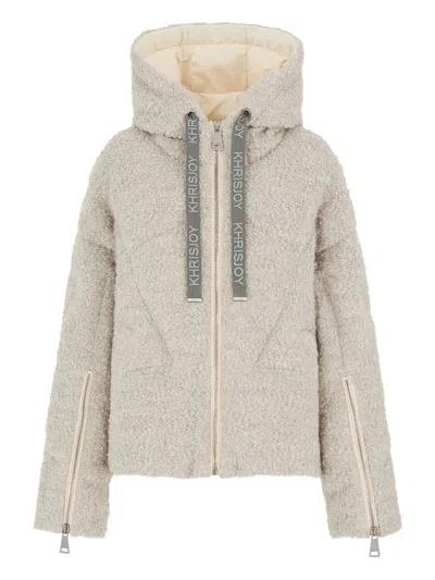 Khrisjoy Iconic Milan In Boucle Clothing In Silver