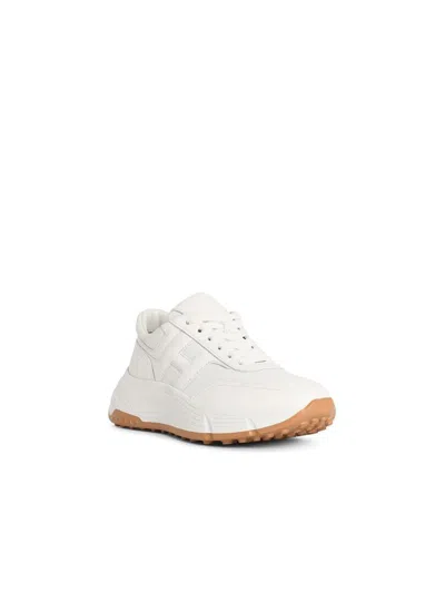 Hogan Hi Fi Leather Sneakers Rubber Sole In White