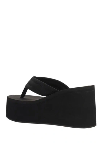 Coperni Women Branded Wedge Sandals In Black