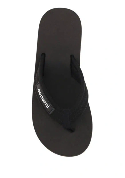 Coperni Women Branded Wedge Sandals In Black