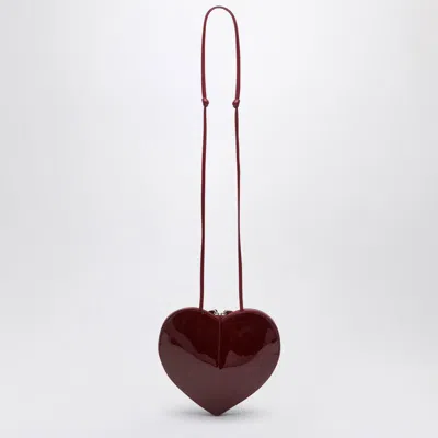 Alaïa Alaia Women Le Coeur Patent Leather Crossbody Bag In Red