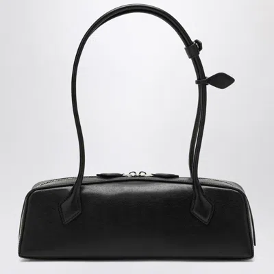 Alaïa Teckel Black Leather Bag In Black