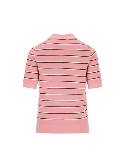 Miu Miu T-shirt And Polo Shirt In Multi