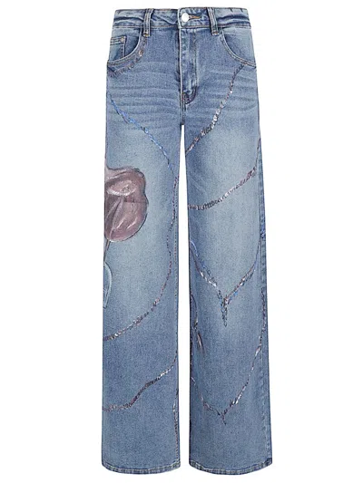 Ella Lago Di Como Jeans Clear Blue In Multi