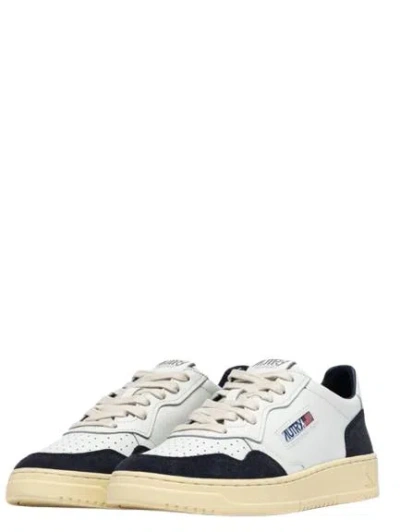 Autry Two-tone Leather Medalist Sneakers In Animal Print