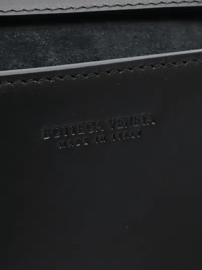 Pre-owned Bottega Veneta 2020s Maxi Intrecciato Cross Body Bag In Black