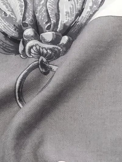 Pre-owned Hermes L'instruction Du Roy Scarf In Gray