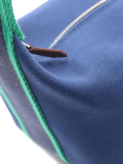 Pre-owned Hermes 20s Bride-a-brac Pm Canvas Tote Bag In Blue