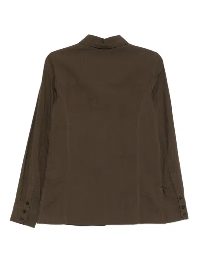 Low Classic Crumpled Shirt In Brown