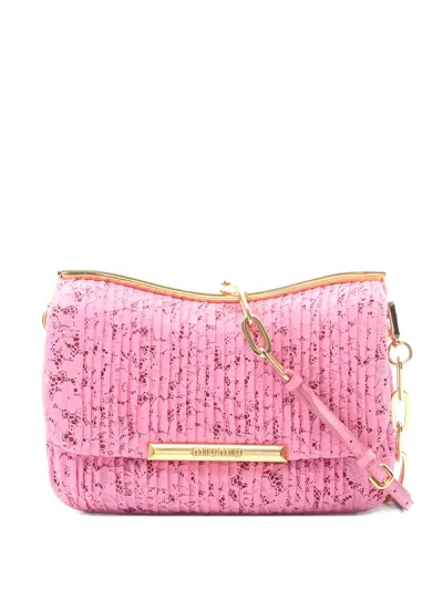 Pre-owned Miu Miu 2020s Lace Shoulder Bag In Pink