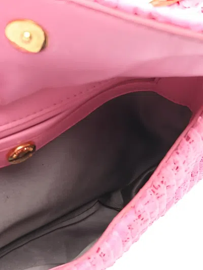 Pre-owned Miu Miu 2020s Lace Shoulder Bag In Pink