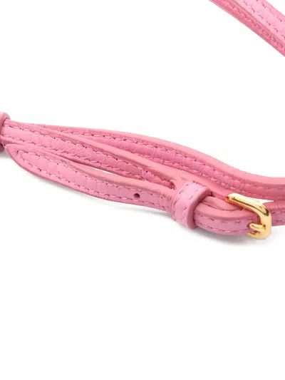 Pre-owned Miu Miu 2020s Lace Shoulder Bag In Pink