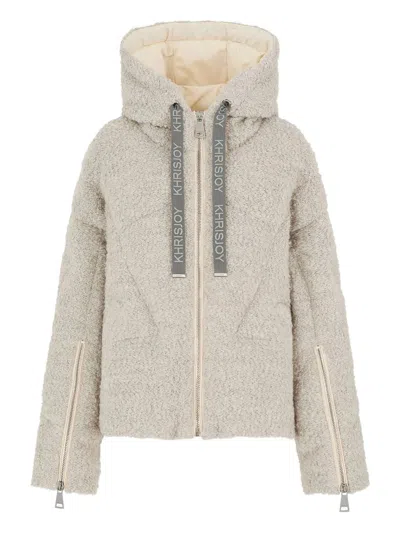 Khrisjoy Iconic Milan In Boucle Clothing In Silver