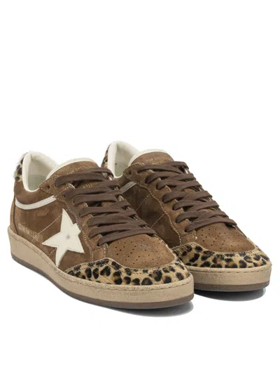 Golden Goose Ball-star Sneakers & Slip-on Brown In Multi