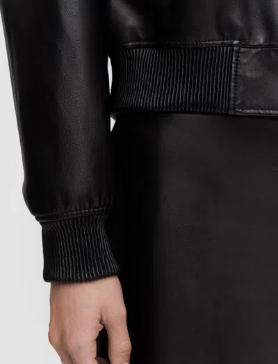 Joseph Quinn Soft Nappa Leather Jacket In Black