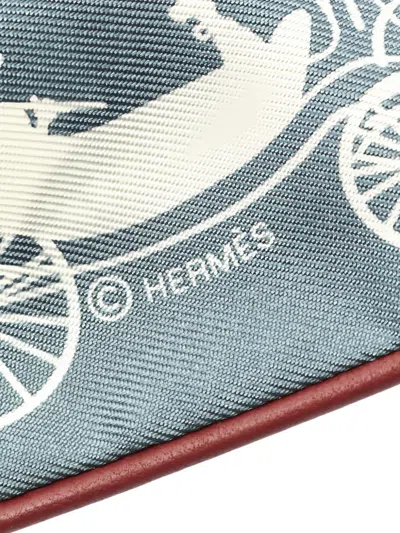 Pre-owned Hermes 2020s Twilly Paris Qui Roule Scarf In White