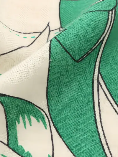 Pre-owned Hermes 2010s Carréjean Carres 140 La Promenade Du Matin Scarf In Neutral