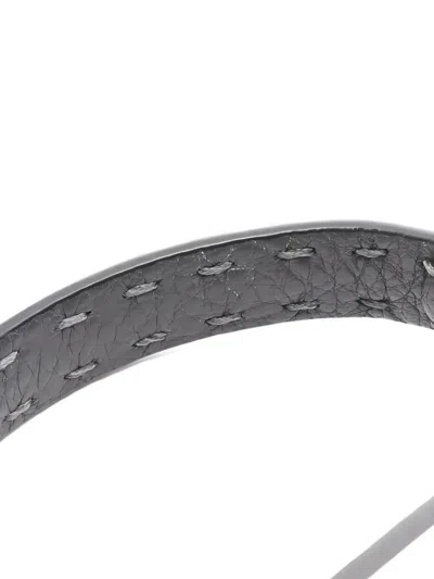 Pre-owned Fendi 2010s Mini Peekaboo Selleria Tote Bag In Gray