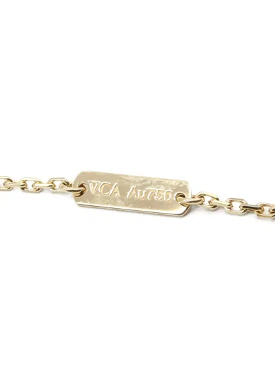 Pre-owned Van Cleef & Arpels 2010s 18k Yellow Gold Vintage Alhambra Mother-of-pearl Necklace