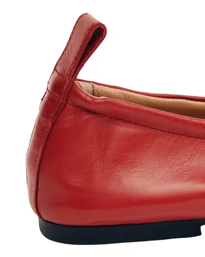 Alohas Leather Rosalind Ballerinas In Red
