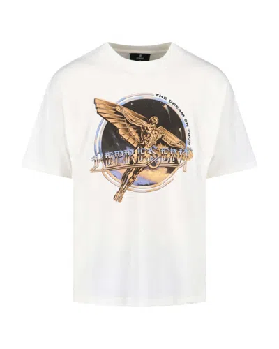 Represent Clothing T-shirt Golden Tour Flat White In White
